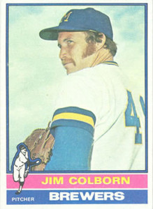 1976 Topps #521 Jim Colborn VG Milwaukee Brewers 