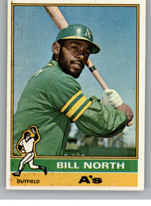 1976 Topps #33 Bill North VG Oakland Athletics 