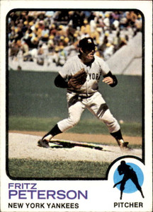 1973 Topps #82 Fritz Peterson VG New York Yankees 