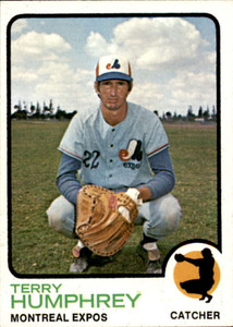 1973 Topps #106 Terry Humphrey VG Montreal Expos 