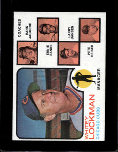 1973 Topps #81a Whitey Lockman MG VG Chicago Cubs 