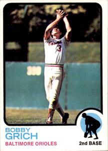SOLD 97965 1973 Topps #418 Bobby Grich VG Baltimore Orioles 