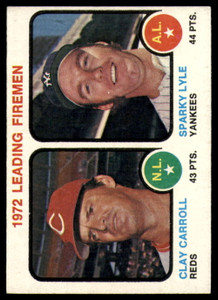 1973 Topps #68 Clay Carroll/Sparky Lyle Saves Leaders VG Cincinnati Reds/New York Yankees 