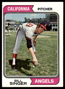 1974 Topps #210 Bill Singer VG California Angels 