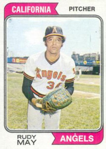 1974 Topps #302 Rudy May VG California Angels 