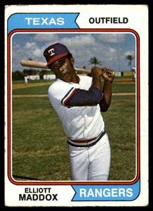 1974 Topps #401 Elliott Maddox VG Texas Rangers 
