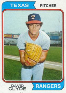1974 Topps #133 David Clyde VG RC Rookie Texas Rangers 
