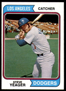 1974 Topps #593 Steve Yeager VG Los Angeles Dodgers 