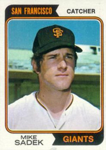 1974 Topps #577 Mike Sadek VG RC Rookie San Francisco Giants 