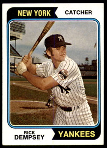 1974 Topps #569 Rick Dempsey VG New York Yankees 