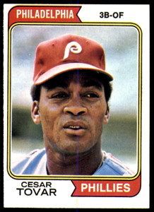 1974 Topps #538 Cesar Tovar VG Philadelphia Phillies 
