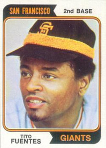 SOLD 98528 1974 Topps #305 Tito Fuentes VG San Francisco Giants 