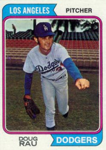 1974 Topps #64 Doug Rau VG Los Angeles Dodgers 