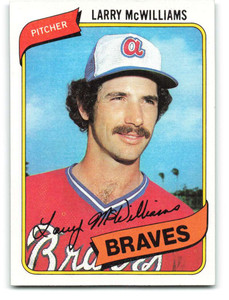 1980 Topps #309 Larry McWilliams VG Atlanta Braves 