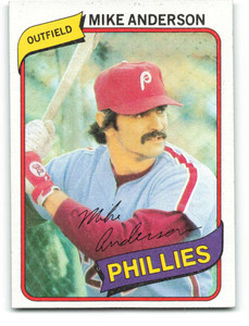 1980 Topps #317 Mike Anderson DP VG Philadelphia Phillies 