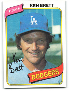 1980 Topps #521 Ken Brett VG Los Angeles Dodgers 