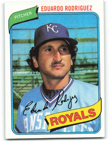 1980 Topps #273 Eduardo Rodriguez VG Kansas City Royals 