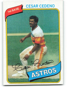 1980 Topps #370 Cesar Cedeno VG Houston Astros 