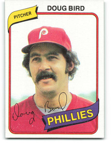 1980 Topps #421 Doug Bird VG Philadelphia Phillies 