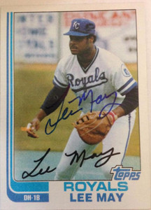 Lee May Autographed 1982 Topps #132