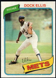 SOLD 17508 1980 Topps #117 Dock Ellis VG New York Mets 