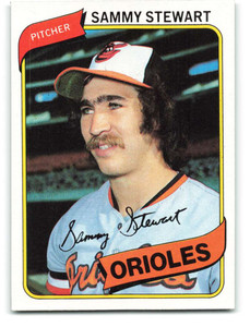 1980 Topps #119 Sammy Stewart VG Baltimore Orioles 