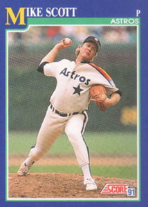 SKU81c507 1991 Stadium Club #209 Mike Scott METS ASTROS on