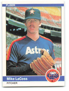 1984 Fleer #231 Mike LaCoss VG Houston Astros 