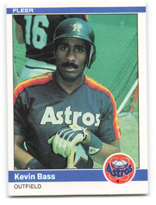 1984 Fleer #221 Kevin Bass VG Houston Astros 