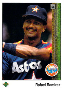 1989 Upper Deck #341 Rafael Ramirez VG Houston Astros 