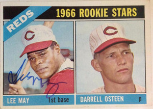 SOLD 2772 Lee May Autographed 1966 Topps #424