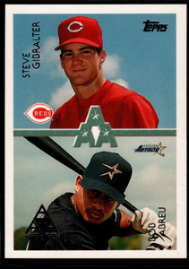 1996 Topps #101 Steve Gibralter/Bob Abreu VG Cincinnati Reds/Houston Astros 