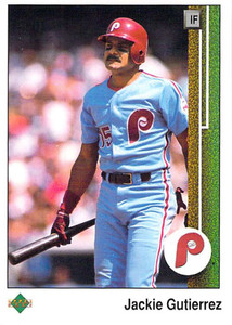 1989 Upper Deck #430 Jackie Gutierrez VG Philadelphia Phillies 