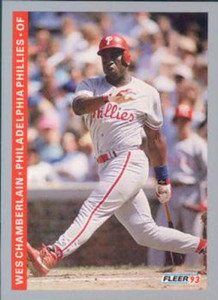 SOLD 70517 1993 Fleer #99 Wes Chamberlain VG Philadelphia Phillies 