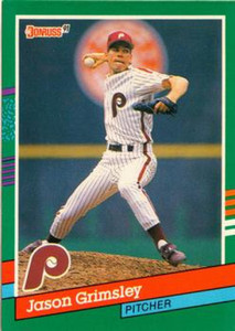 1991 Donruss #653 Jason Grimsley VG Philadelphia Phillies 