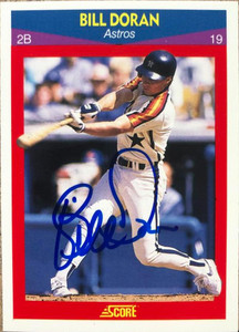 Bill Doran Autographed 1990 Score 100 Superstars #8