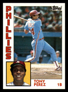 1984 Topps #385 Tony Perez VG Philadelphia Phillies 