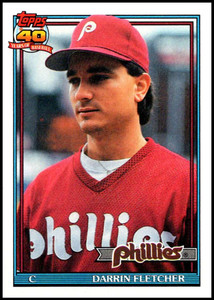 1991 Topps #9 Darrin Fletcher VG Philadelphia Phillies 
