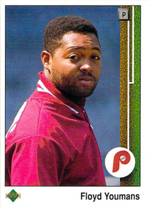1989 Upper Deck #730 Floyd Youmans VG Philadelphia Phillies 