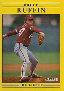 1991 Fleer #411 Bruce Ruffin VG Philadelphia Phillies 