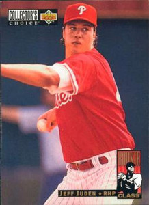1994 Collector's Choice #662 Jeff Juden VG Philadelphia Phillies 