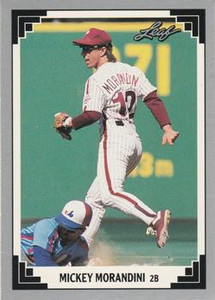 1991 Leaf #383 Mickey Morandini VG Philadelphia Phillies 