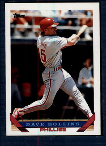 MLB - Dave Hollins 1993 Fleer & 1993 Score Baseball - Phillies