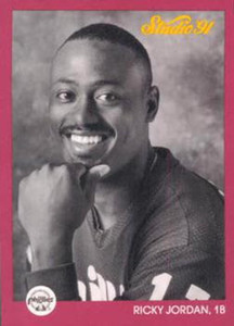 1991 Studio #215 Ricky Jordan NM-MT  Philadelphia Phillies 
