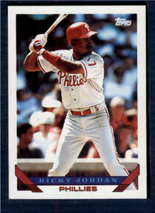 1993 Topps #585 Ricky Jordan VG Philadelphia Phillies 