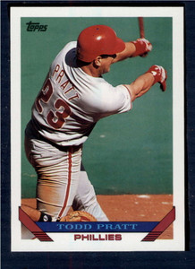1993 Topps #479 Todd Pratt VG RC Rookie Philadelphia Phillies 