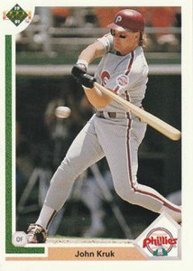 1991 Upper Deck #199 John Kruk VG Philadelphia Phillies 