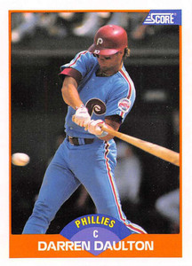 1989 Score #413 Darren Daulton VG Philadelphia Phillies 