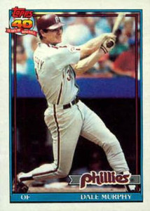 1991 Topps #545 Dale Murphy VG Philadelphia Phillies 