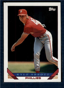 1993 Topps #317 Kyle Abbott VG Philadelphia Phillies 